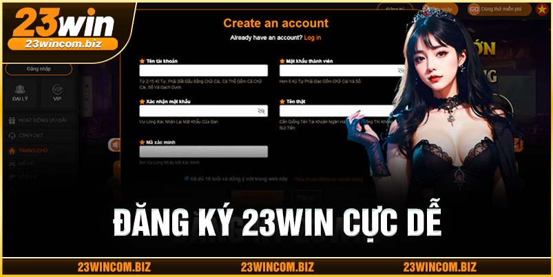 Đăng ký 23win cực đơn giản chỉ trong 3 bước